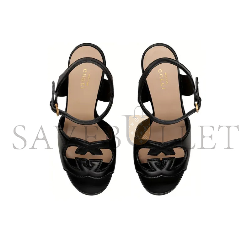 GUCCI INTERLOCKING ONE-STRAP SANDALS 730022